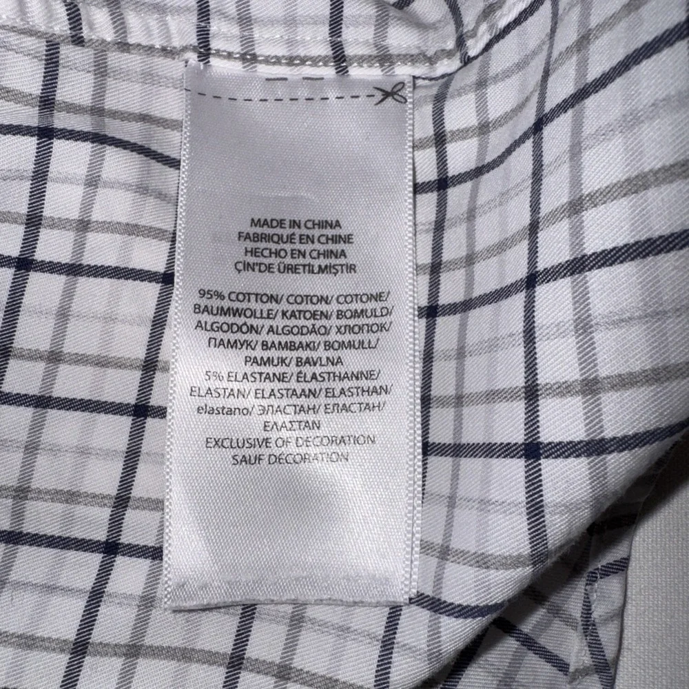 Polo Ralph Lauren Men's Long‎ Sleeve XL Performance Crisp Tattersall Plaid Luxe